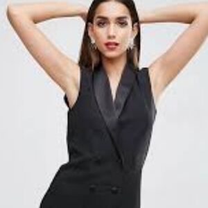 NIPON NIGHT Elegant Black Halter Dress, Tuxedo